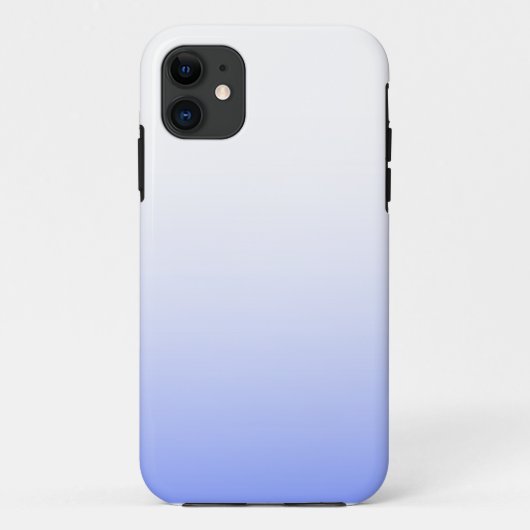 Weiches blaues Ombre Case-Mate iPhone Hülle (Rückseite)