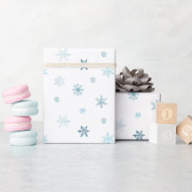 Weiches Blaues Winter-Weihnachts-Watercolor-Design
