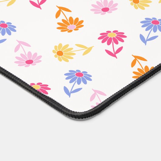 Weiches Blumendesign Schreibtischunterlage (Ecke)