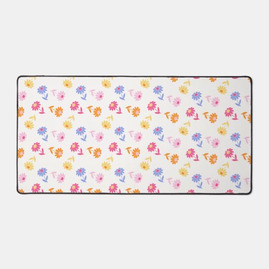 Weiches Blumendesign Schreibtischunterlage (Vorderseite)