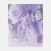 Weiches Blumenmuster Fleecedecke (Vorderseite)