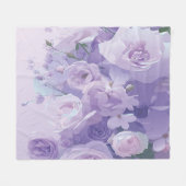 Weiches Blumenmuster Fleecedecke (Vorderseite (Horizontal))