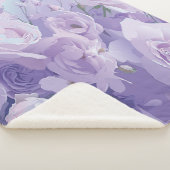 Weiches Blumenmuster Sherpadecke (3/4)