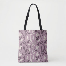 Weiches Botanisches Mauve-Blatt Elegant Chic Tasche