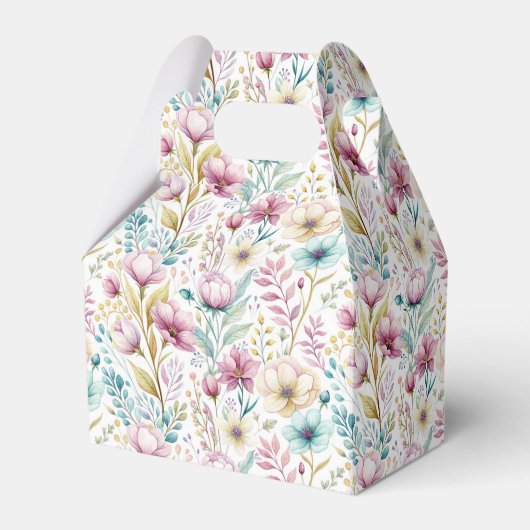 Weiches botanisches Osterblumendesign Geschenkschachtel (Vorderseite)