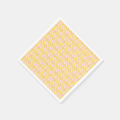 Weiches Buttergelbes Blumenblattmuster Serviette (Ecke)