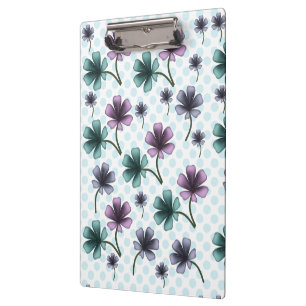 Weiches Cottagecore-Blumenmuster Pastell-Ästheti Klemmbrett
