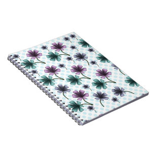 Weiches Cottagecore-Blumenmuster Pastell-Ästheti Notizblock