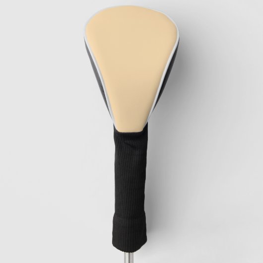 weiches cremefarbenes Design Markenleder Golf Headcover (Vorderseite)