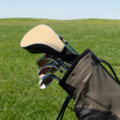 weiches cremefarbenes Design Markenleder Golf Headcover (In SItu)