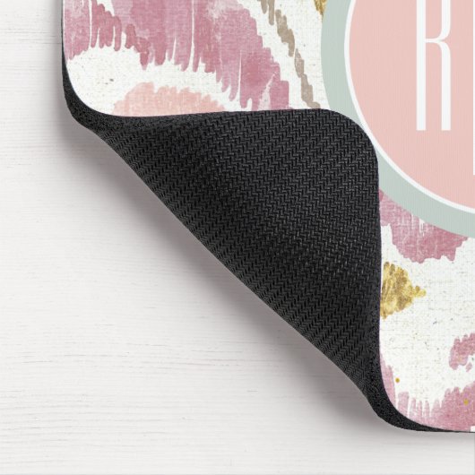 Weiches Deko-Muster des Monogramm-| Mousepad (Ecke)