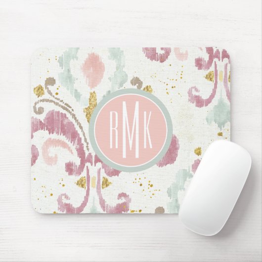 Weiches Deko-Muster des Monogramm-| Mousepad (Mit Mouse)
