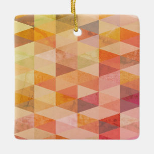 Weiches Dreieck-Geometrisches Muster Keramikornament