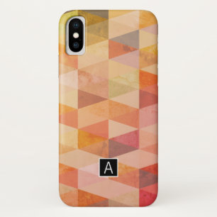 Weiches Dreieck-Geometrisches Muster Monogrammie Case-Mate iPhone Hülle