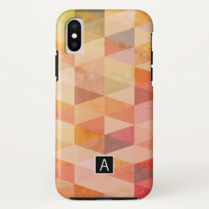 Weiches Dreieck-Geometrisches Muster Monogrammie Case-Mate iPhone Hülle
