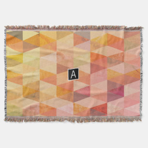 Weiches Dreieck-Geometrisches Muster Monogrammie Decke
