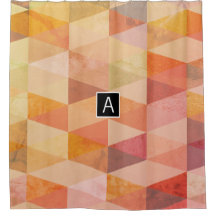 Weiches Dreieck-Geometrisches Muster | Monogrammie