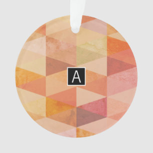 Weiches Dreieck-Geometrisches Muster Monogrammie Ornament