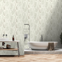 Weiches, einfaches Farndesign Tapete