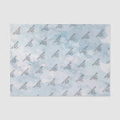 Weiches Eschenblau-Marmor-Papier Seidenpapier (Vorderseite)