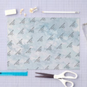 Weiches Eschenblau-Marmor-Papier Seidenpapier (Handwerk)
