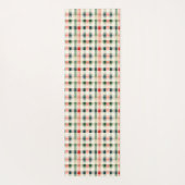 Weiches Evergreen-Gingham-Monogramm Yogamatte (Rückseite)