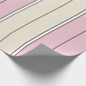 Weiches Farbdesign mit vertikalen Streifen Geschenkpapier (Ecke)