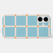 Weiches Farbrastermuster mit warmer Akzent-Minimal Case-Mate iPhone Hülle (Rückseite (Horizontal))