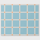 Weiches Farbrastermuster mit warmer Akzent-Minimal Geschenkpapier (Flach)