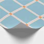 Weiches Farbrastermuster mit warmer Akzent-Minimal Geschenkpapier (Ecke)