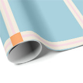 Weiches Farbrastermuster mit warmer Akzent-Minimal Geschenkpapier (Rolleneckpunkt)