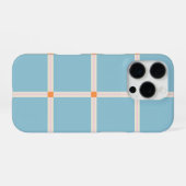 Weiches Farbrastermuster mit warmer Akzent-Minimal iPhone Hülle (Rückseite (Horizontal))