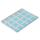 Weiches Farbrastermuster mit warmer Akzent-Minimal Notizblock (Linke Seite)