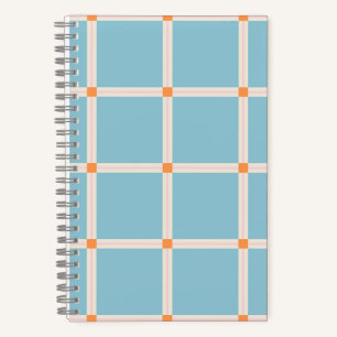 Weiches Farbrastermuster mit warmer Akzent-Minimal Notizblock