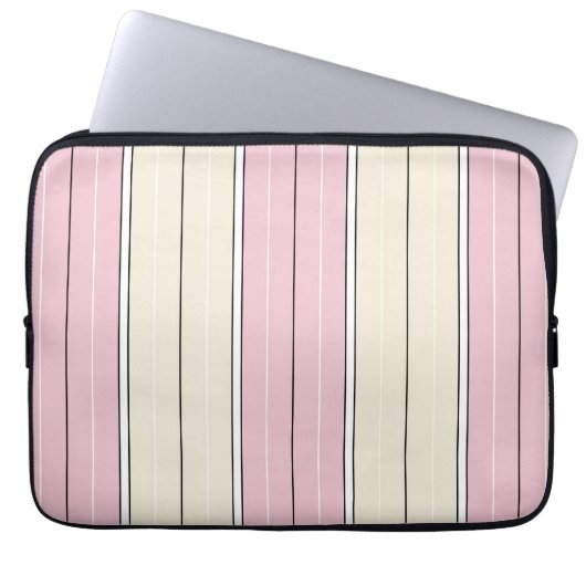 Weiches Farbvertikalstreifen-Design Laptopschutzhülle (Vorderseite)