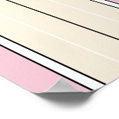 Weiches Farbvertikalstreifen-Design Poster (Ecke)