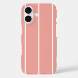 Weiches Farbvertikalstreifen-Musterdesign iPhone 16 Hülle