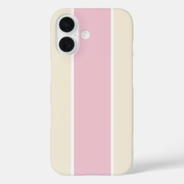 Weiches Farbvertikalstreifen-Musterdesign iPhone 16 Hülle