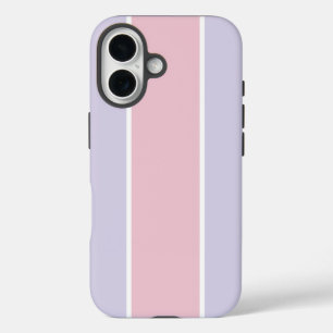 Weiches Farbvertikalstreifen-Musterdesign iPhone 16 Hülle