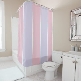 Weiches Farbvertikalstreifen-Musterdesign Duschvorhang