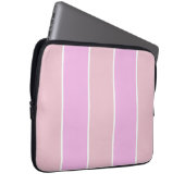 Weiches Farbvertikalstreifen-Musterdesign Laptopschutzhülle (Vorne Rechts)