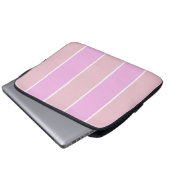 Weiches Farbvertikalstreifen-Musterdesign Laptopschutzhülle (Vorne Knopf)