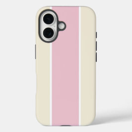 Weiches Farbvertikalstreifenmuster-Design iPhone 16 Hülle