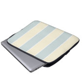 Weiches Farbvertikalstreifenmuster-Design Laptopschutzhülle (Vorne Knopf)