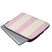 Weiches Farbvertikalstreifenmuster-Design Laptopschutzhülle (Vorne Knopf)