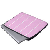 Weiches Farbvertikalstreifenmuster-Design Laptopschutzhülle (Vorne Knopf)