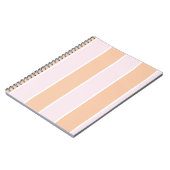 Weiches Farbvertikalstreifenmuster-Design Notizblock (Linke Seite)