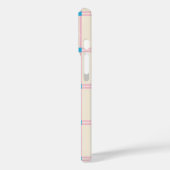 Weiches Farbvertikalstreifenmuster-Punkt-Design Case-Mate iPhone Hülle (Rückseite / Links)