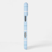 Weiches Farbvertikalstreifenmuster-Punkt-Design iPhone Hülle (Rechte Seite)