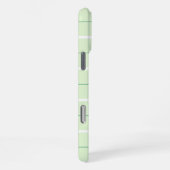 Weiches Farbvertikalstreifenmuster-Punkt-Design iPhone Hülle (Rechte Seite)